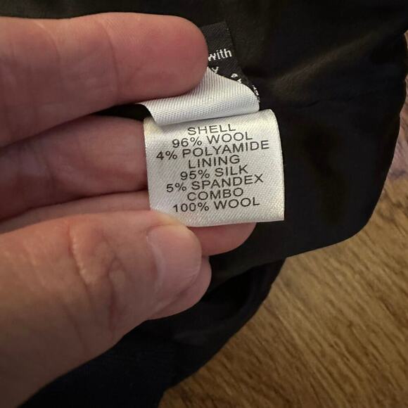 Diane von Furstenberg Blue lined Pencil Skirt size 4 career casual business - Picture 11 of 13